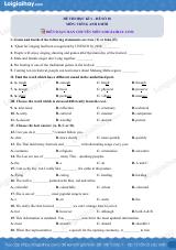 Đề số 10 - Đề kiểm tra học kì 1 - Tiếng Anh 8 mới
